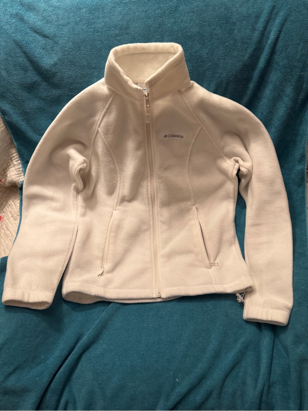 Columbia Ivory Full‑Zip Fleece Jacket